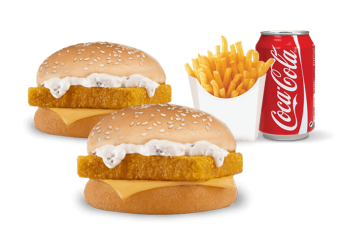 Salade, tomates, poisson pan�  
+ Frites  
+ 1 Boisson 33cl au choix.