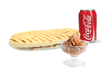 1 Panini au choix 
+ 1 Dessert au choix 
+ 1 Boisson 33cl au choix