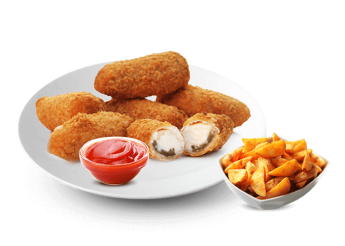 12 Pi�ces 
Servis avec frites ou potatoes 
+ Sauce.