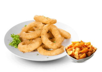 12 Pi�ces 
Servis avec frites ou potatoes 
+ Sauce.